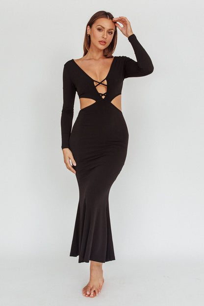 Dress Codes Cut-Out Maxi Dress Black