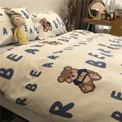 Family Bed Linen Bed Linen 200x220 Bedsheet Set with Pillow ... Bedclothes Bedding Set Bed Sheet Comforter Sets Duvet Cover