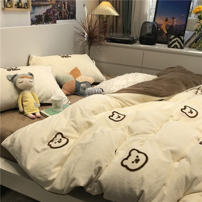 Family Bed Linen Bed Linen 200x220 Bedsheet Set with Pillow ... Bedclothes Bedding Set Bed Sheet Comforter Sets Duvet Cover