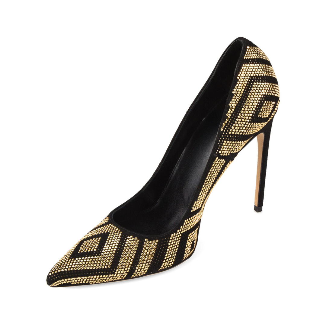 Hot Diamond Pointed Toe Stiletto Pumps