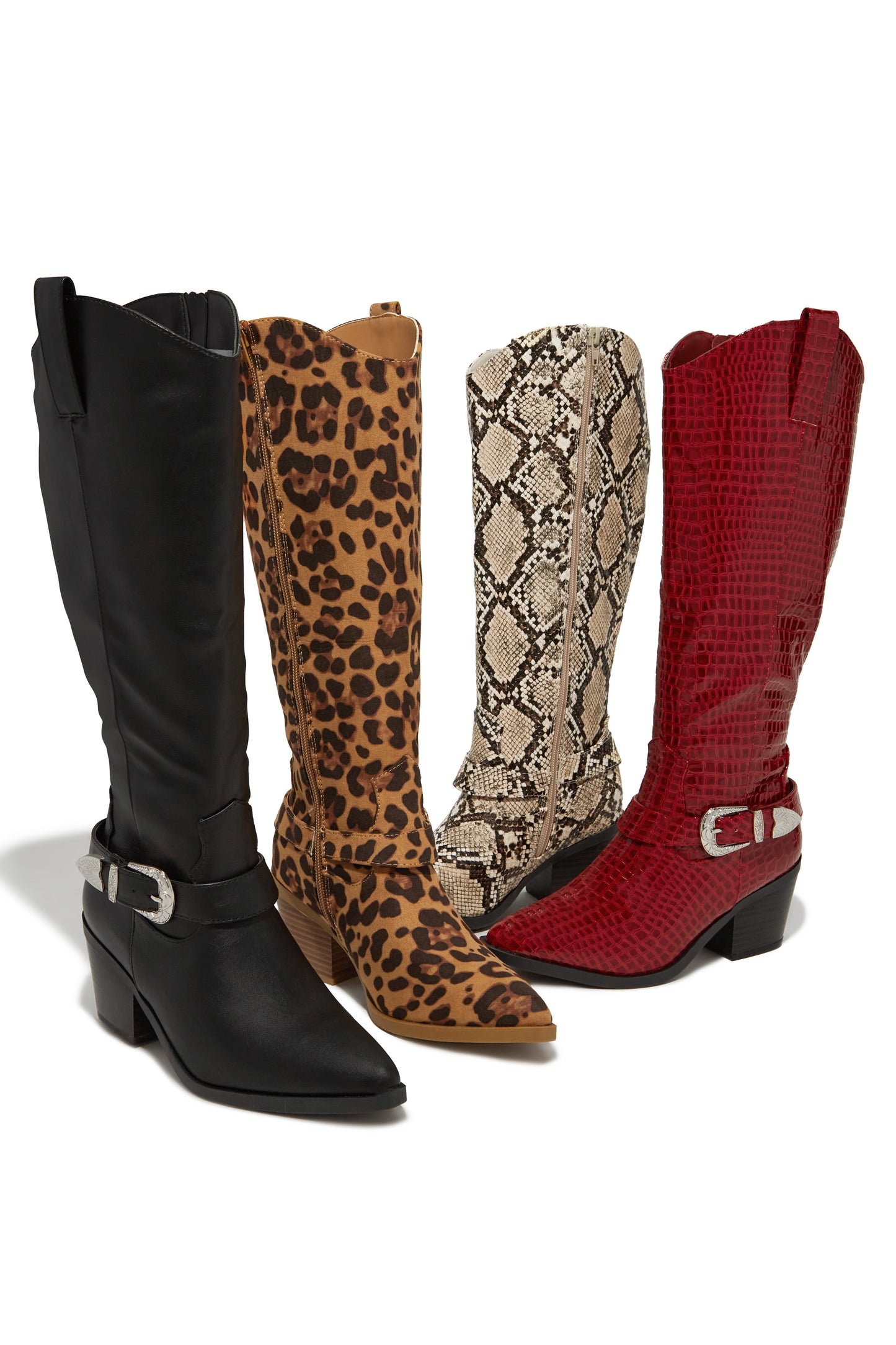 Zelia Western Cowgirl Boots - Snake