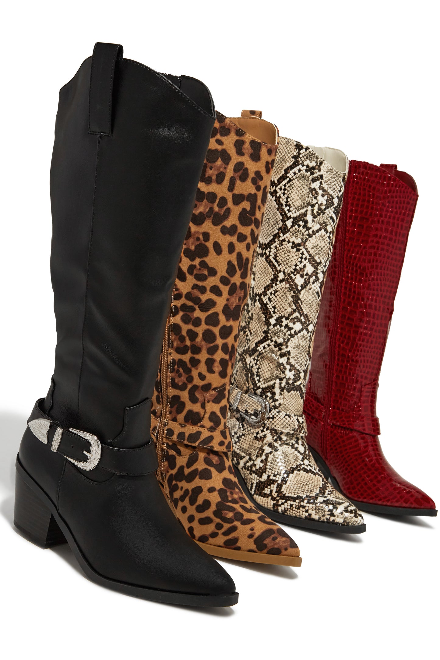 Zelia Western Cowgirl Boots - Snake