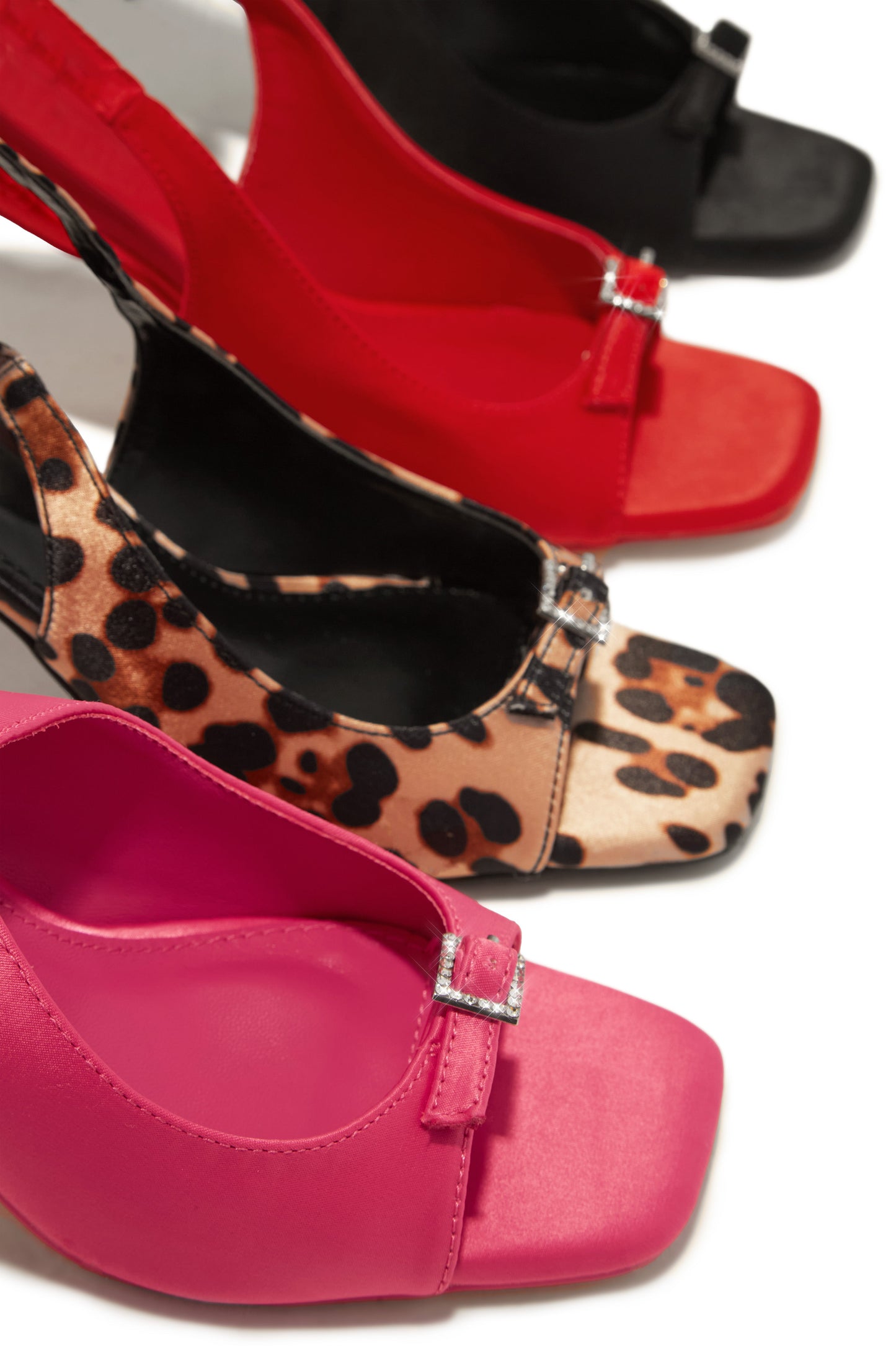 Ella Peep Toe Single Sole Heels - Pink