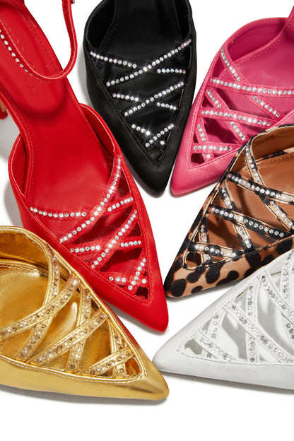 Tanalee Embellished High Heel Pumps - Pink