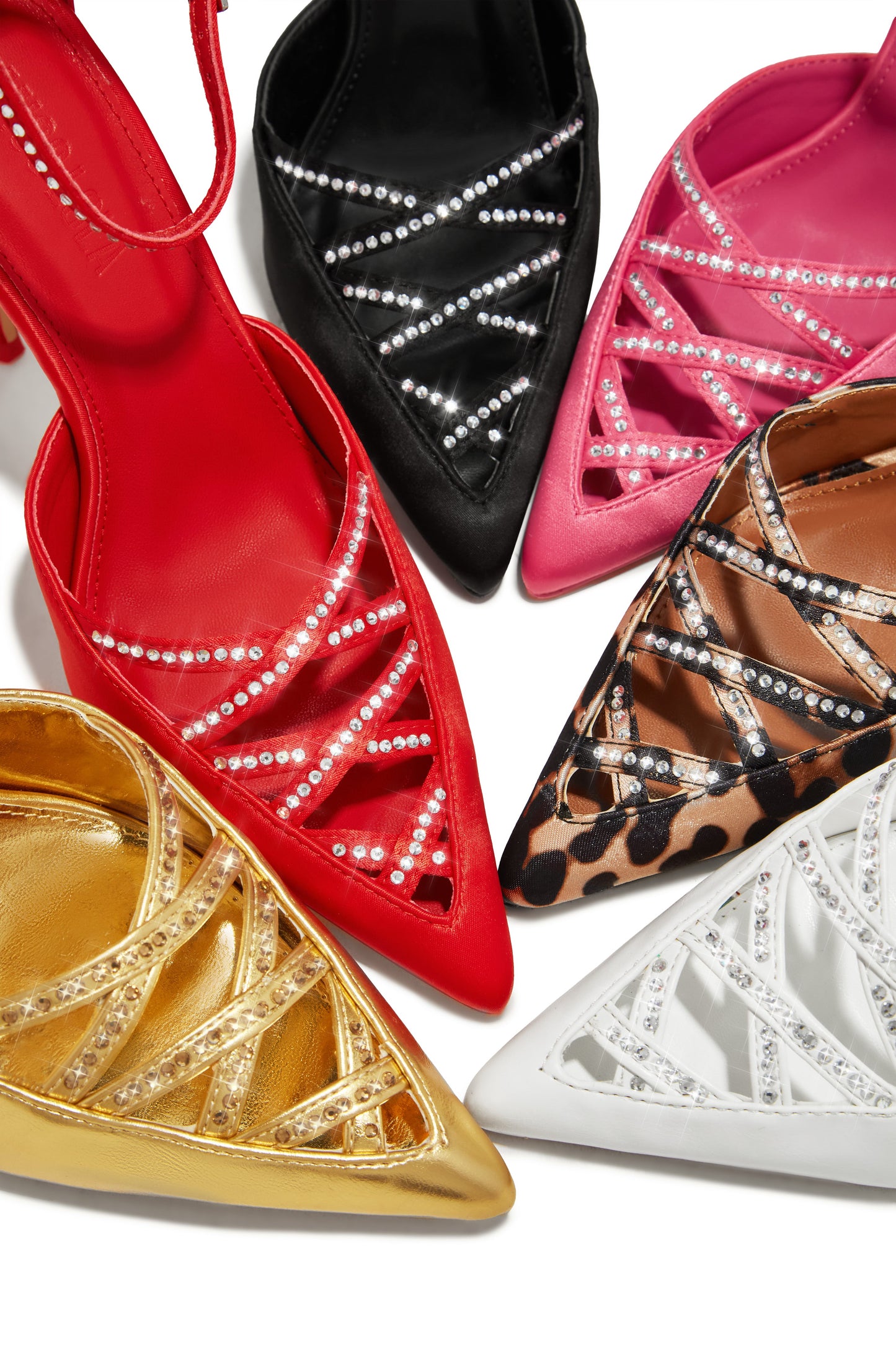 Tanalee Embellished High Heel Pumps - Gold