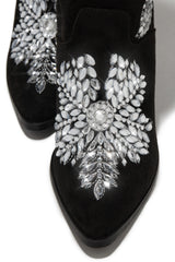 Rock The Rodeo Embellished Cowgirl Boots - Black
