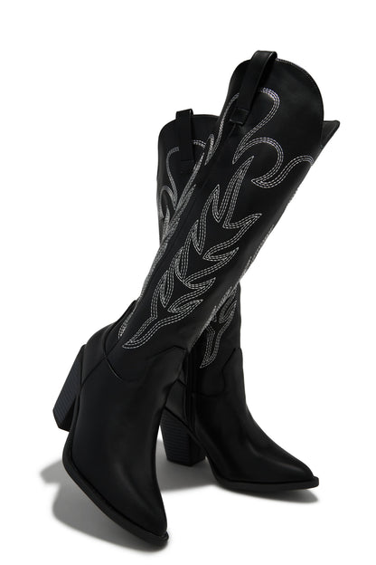 Exclusive Performance Cowgirl Boots - Black
