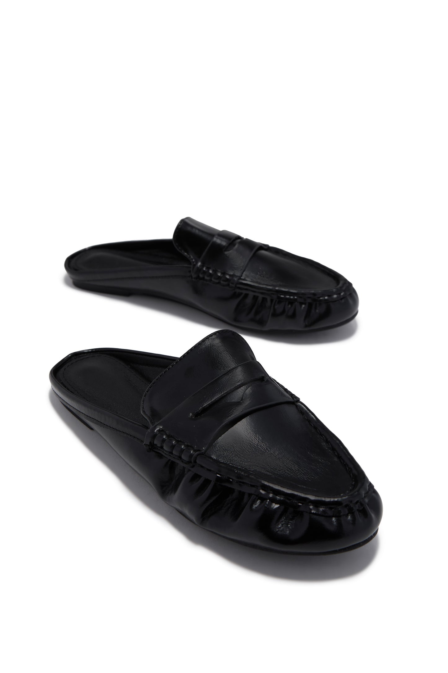 Julia Slip On Loafer Flats - Black