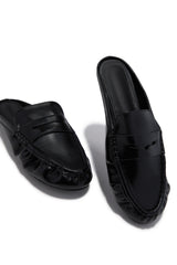 Julia Slip On Loafer Flats - Black