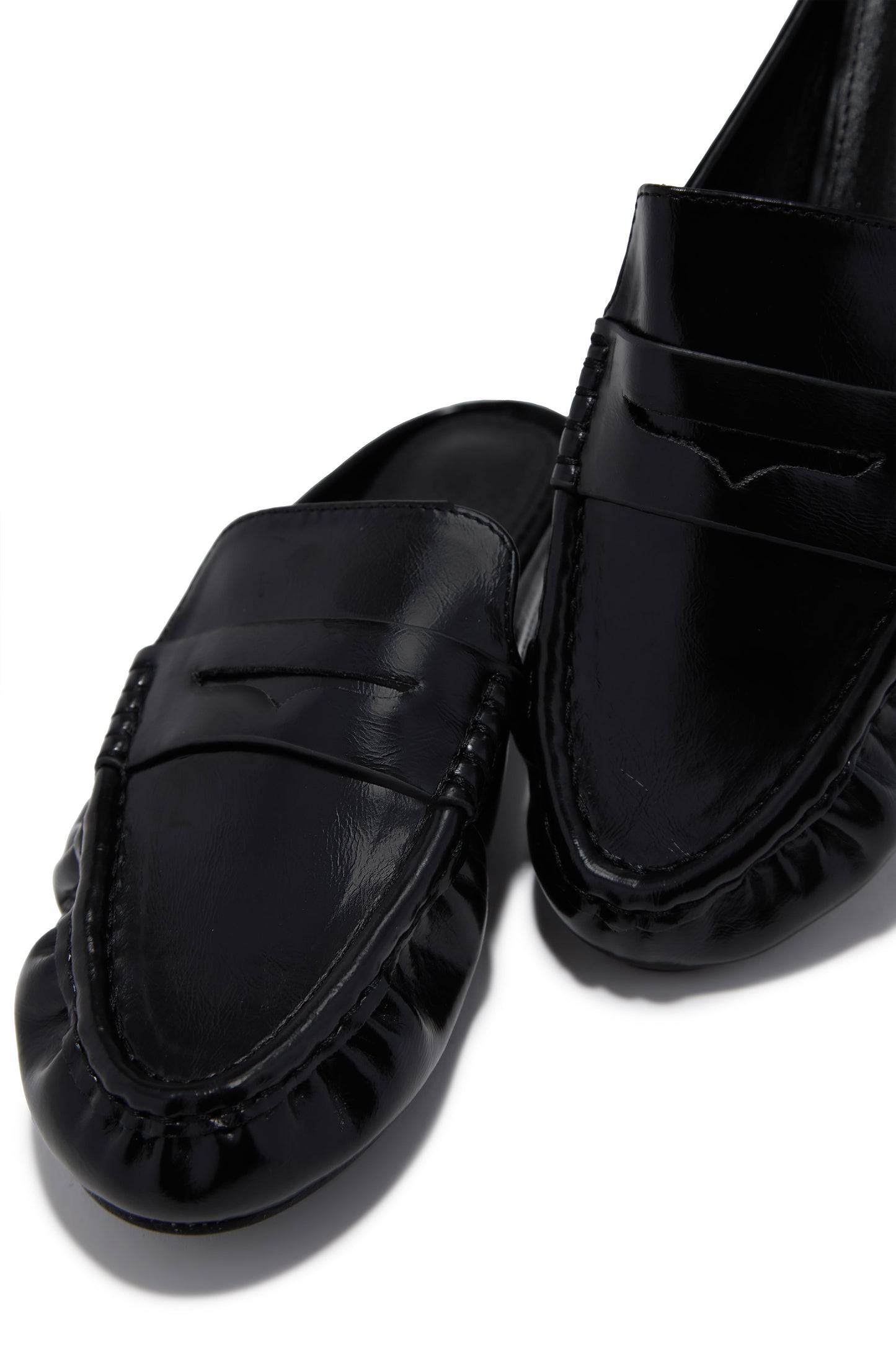 Julia Slip On Loafer Flats - Black