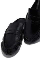 Julia Slip On Loafer Flats - Black