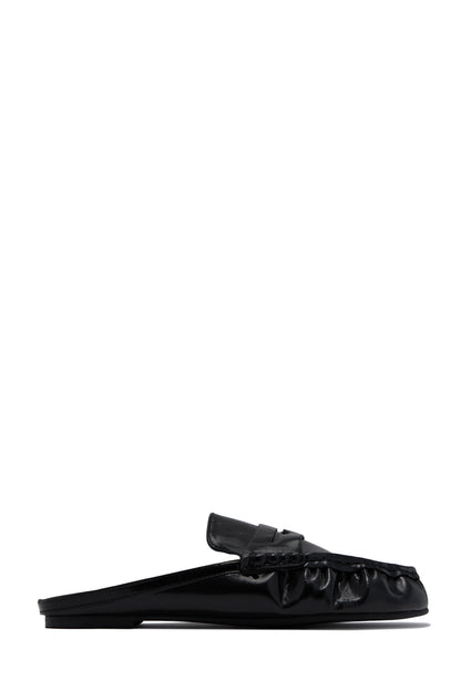Julia Slip On Loafer Flats - Black