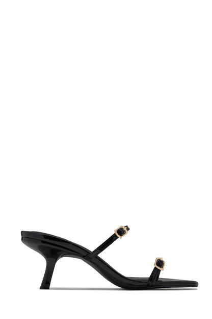 Disna Mid Heel Mules - Black