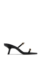 Disna Mid Heel Mules - Black