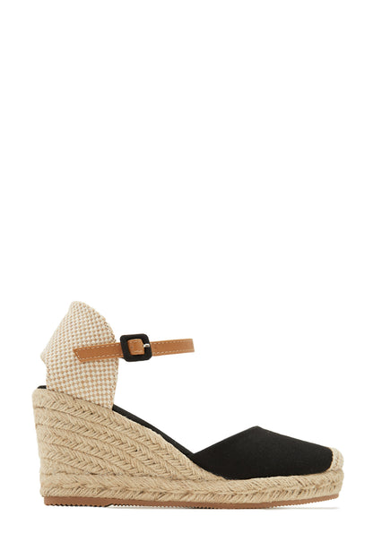 Golden Hour Espadrille Platform Wedges - Nude
