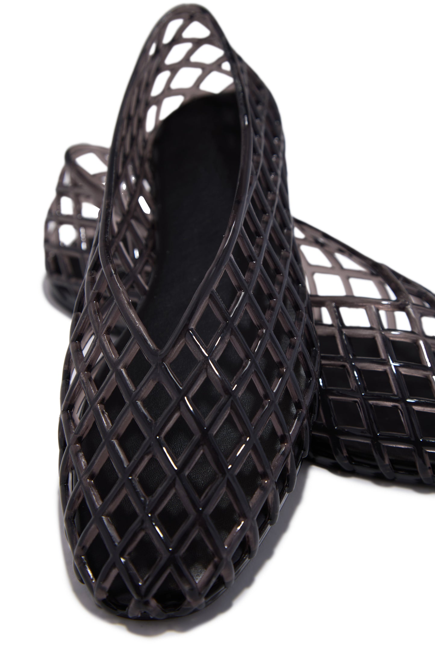 Layla Jelli Flats - Black