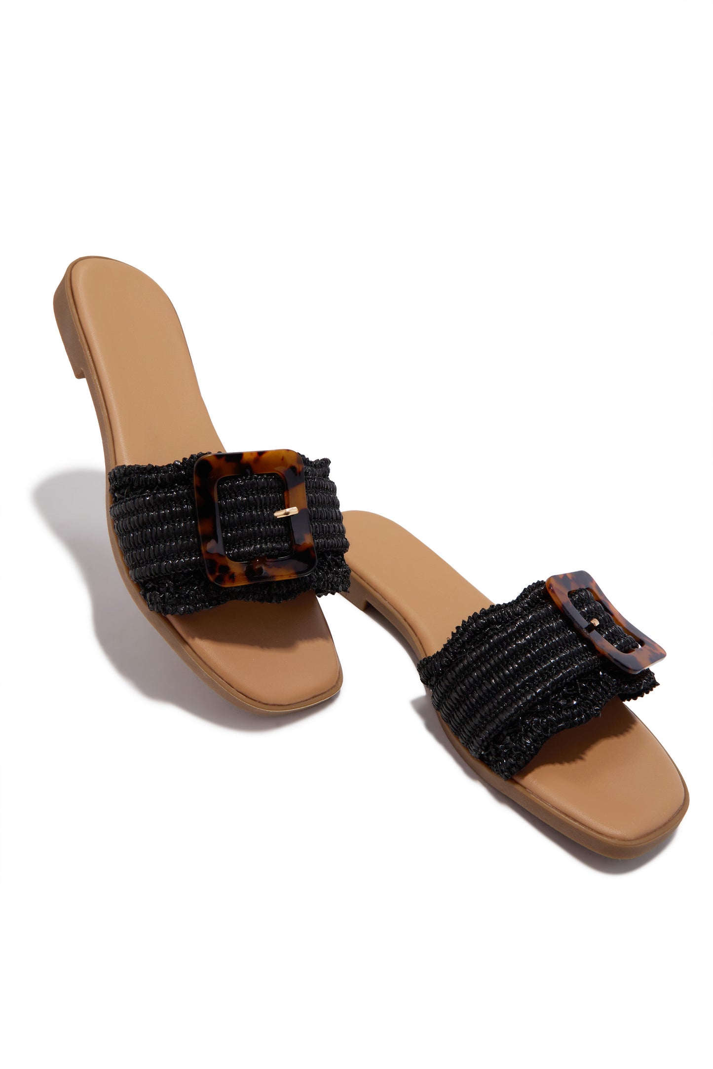 Soleil Slip On Sandals - Black