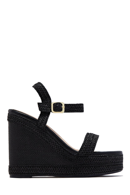 Rosetta Platform Wedges - Black