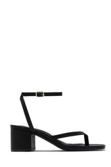 Letty Chunky Mid Heels - Black