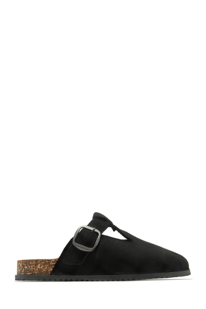 Forever Cozy Slip On Slides - Black