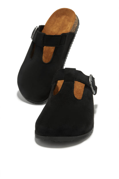 Forever Cozy Slip On Slides - Black