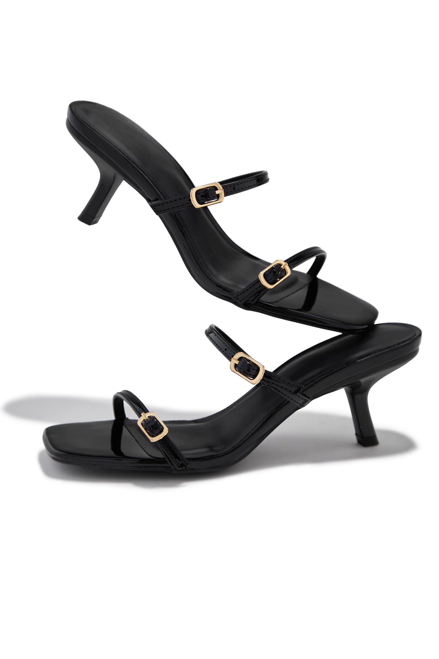 Disna Mid Heel Mules - Black