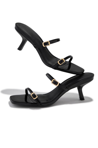 Disna Mid Heel Mules - Black
