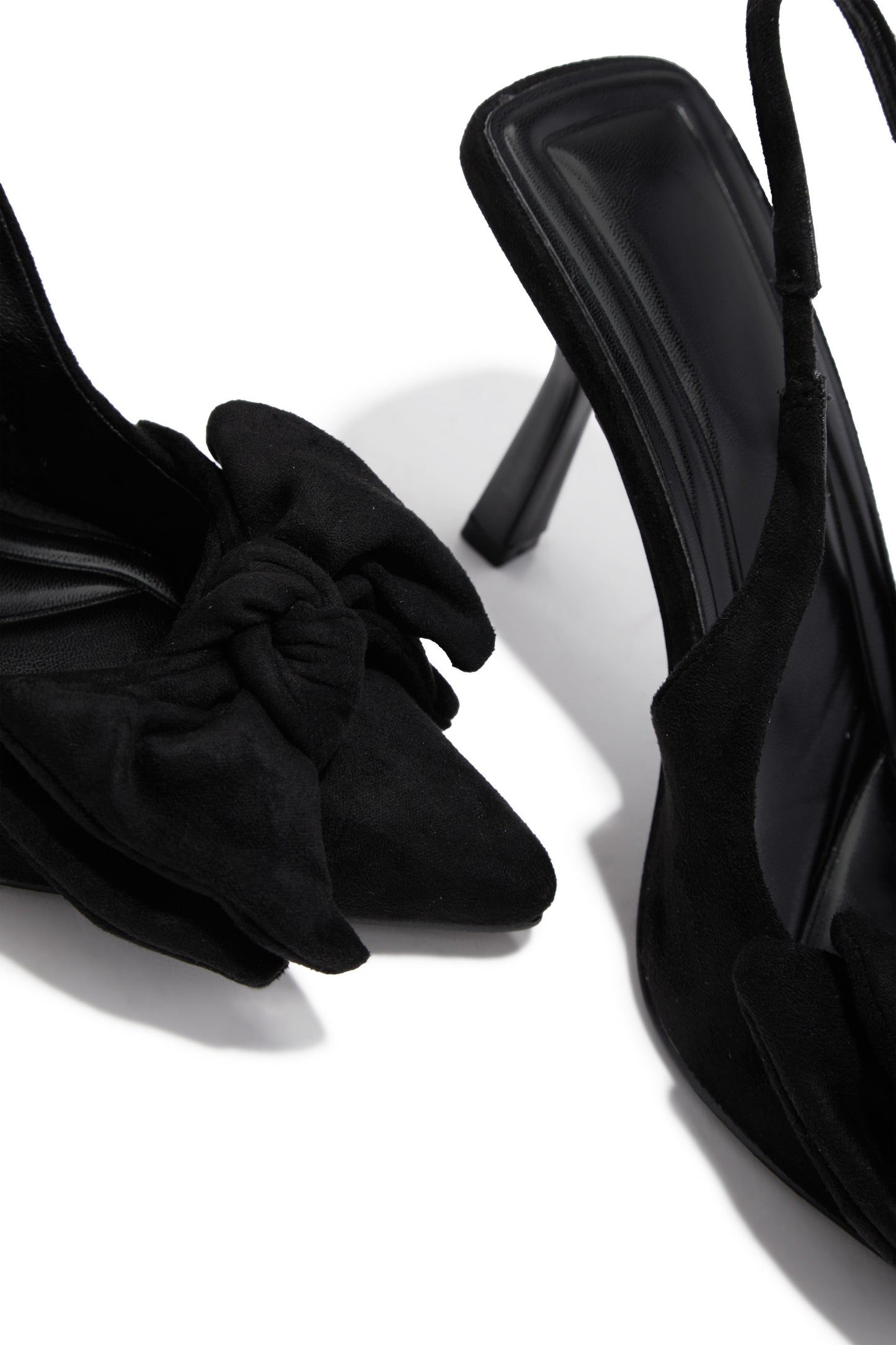Kirstie Bow Slingback Pumps - Black
