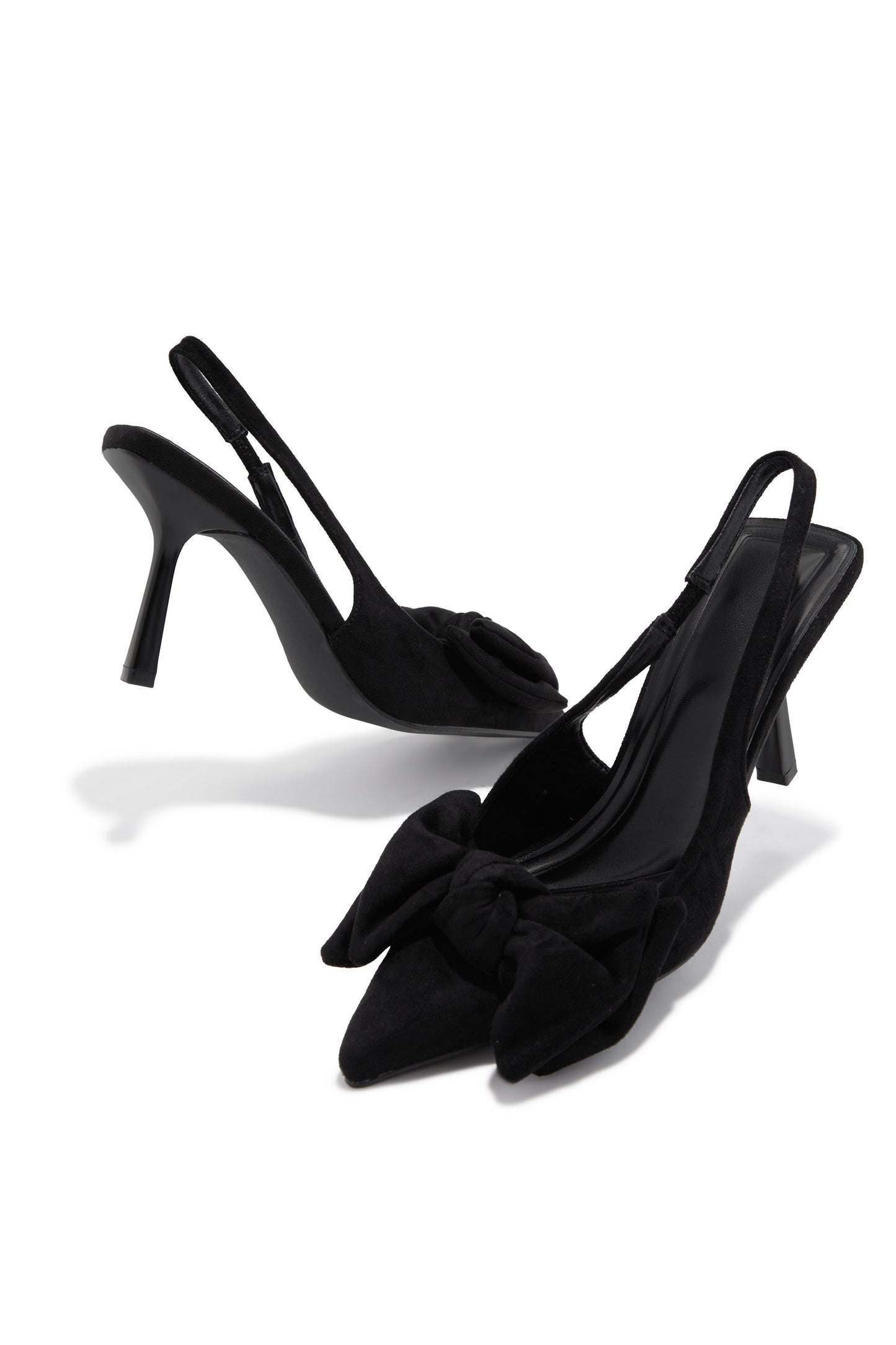 Kirstie Bow Slingback Pumps - Black