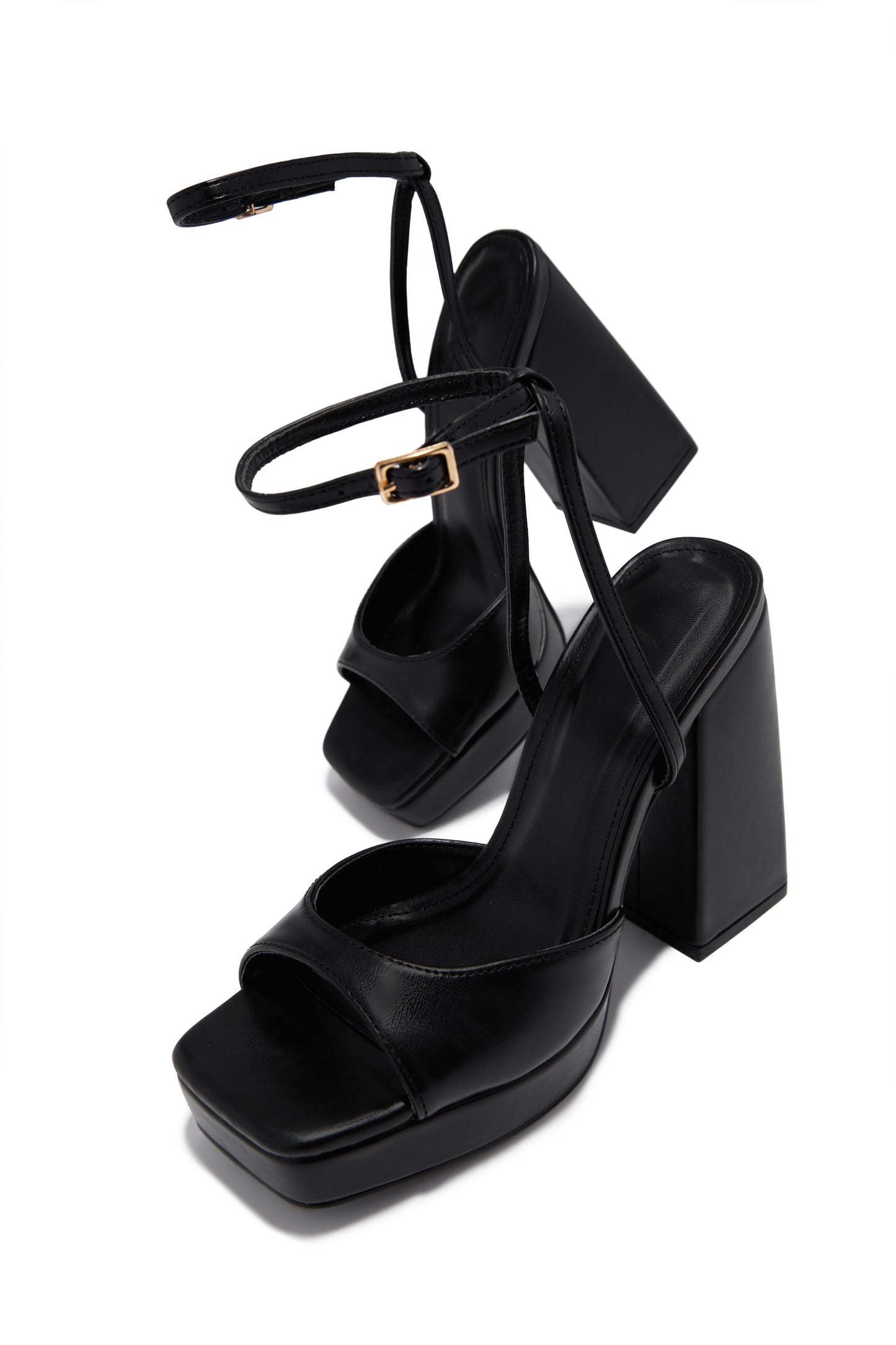 Kami Platform Block Heels - Black