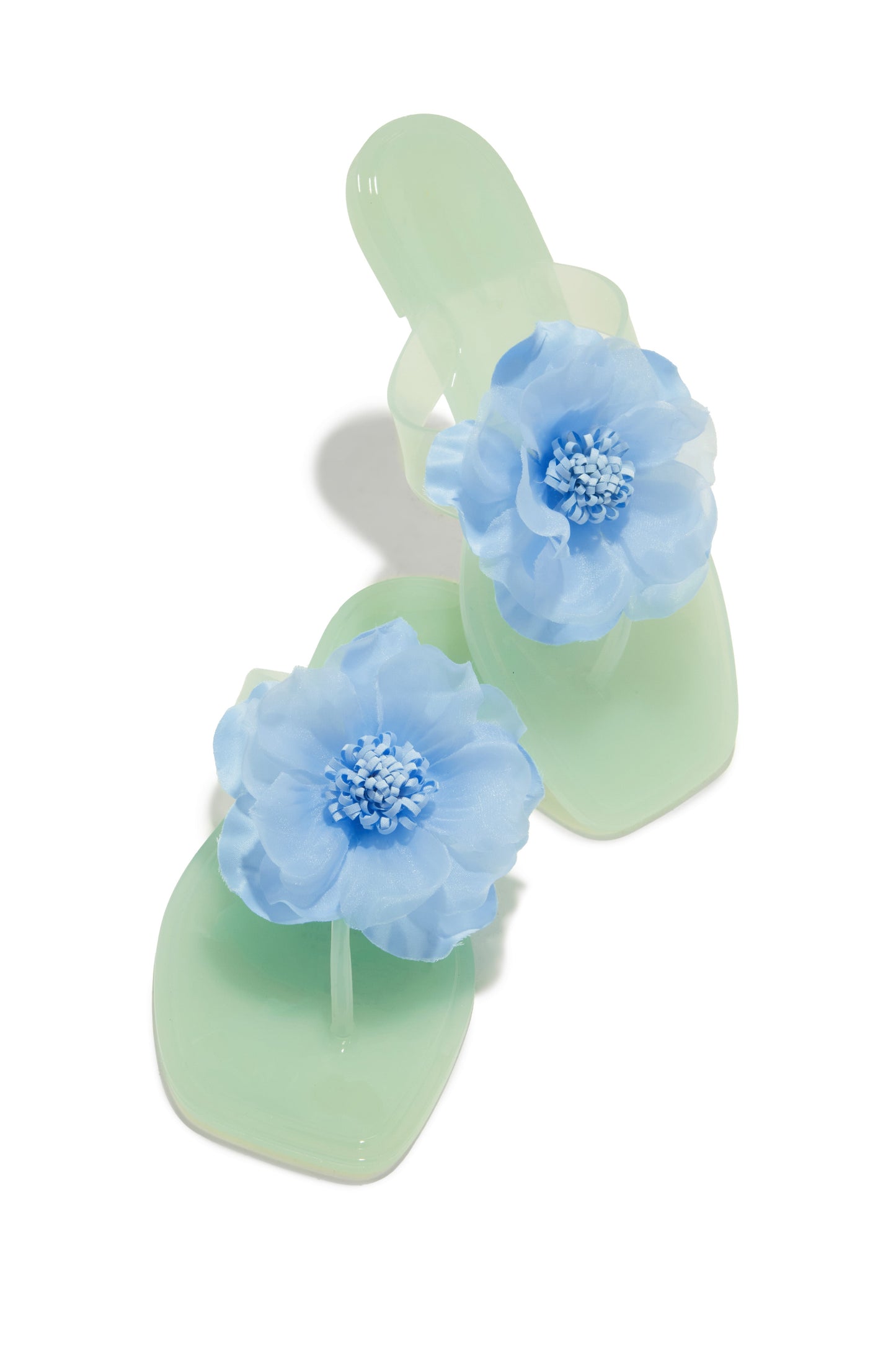 Ray Of Sunshine Slip On Jelly Sandals - Blue