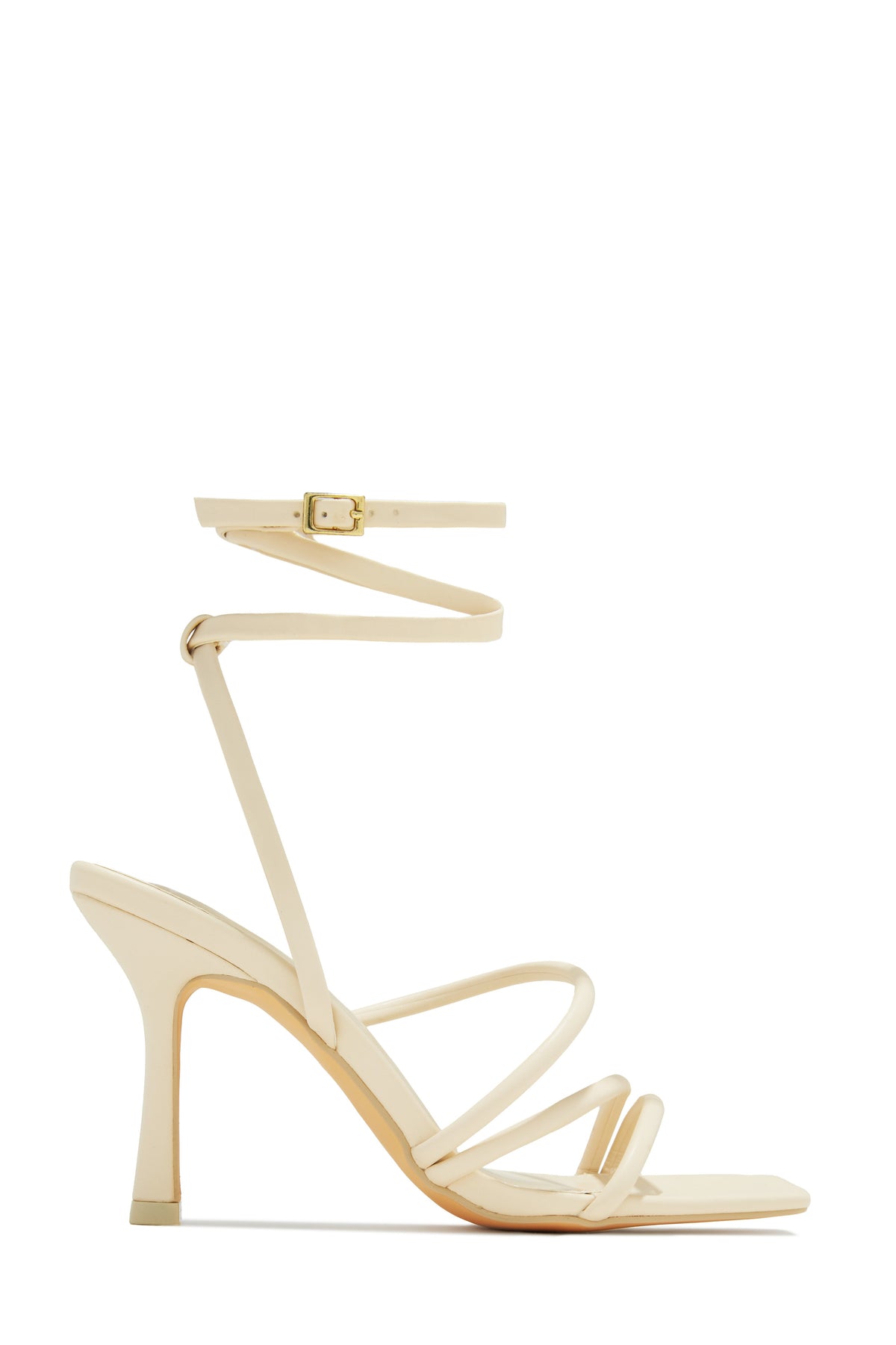 Katti Strappy Mid Heels - Ivory