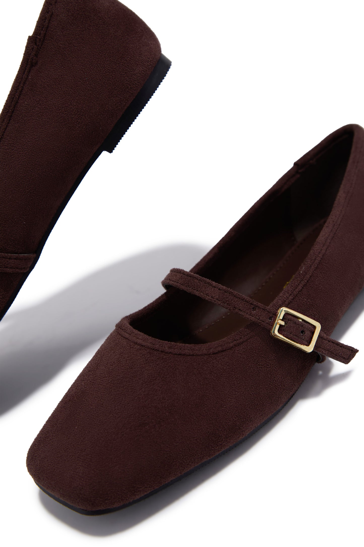 Ellie Mary Jane Flats - Brown