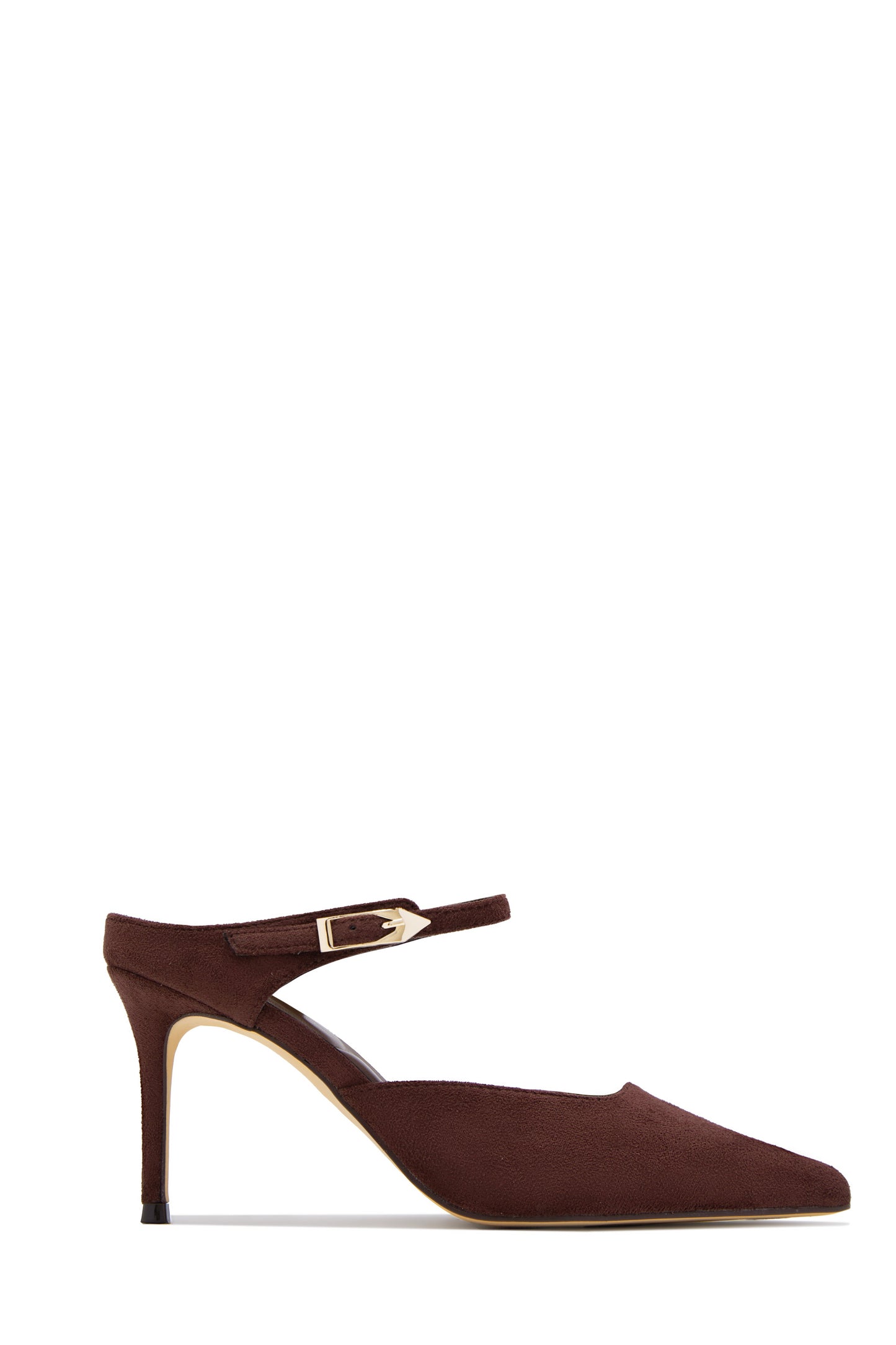 Kaley Mule Heel Pumps - Brown