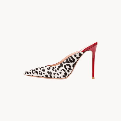 Cheetah Red Mules