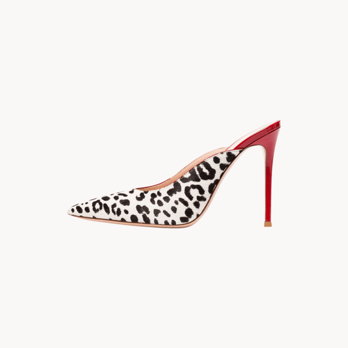 Cheetah Red Mules