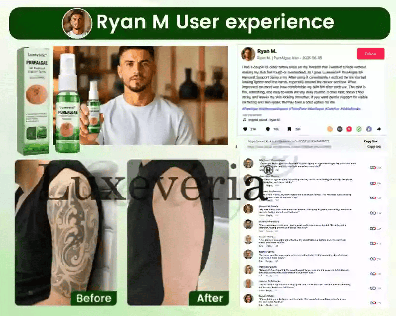 Luxevéria® PureAlgae Ink Removal Support Spray 🌿