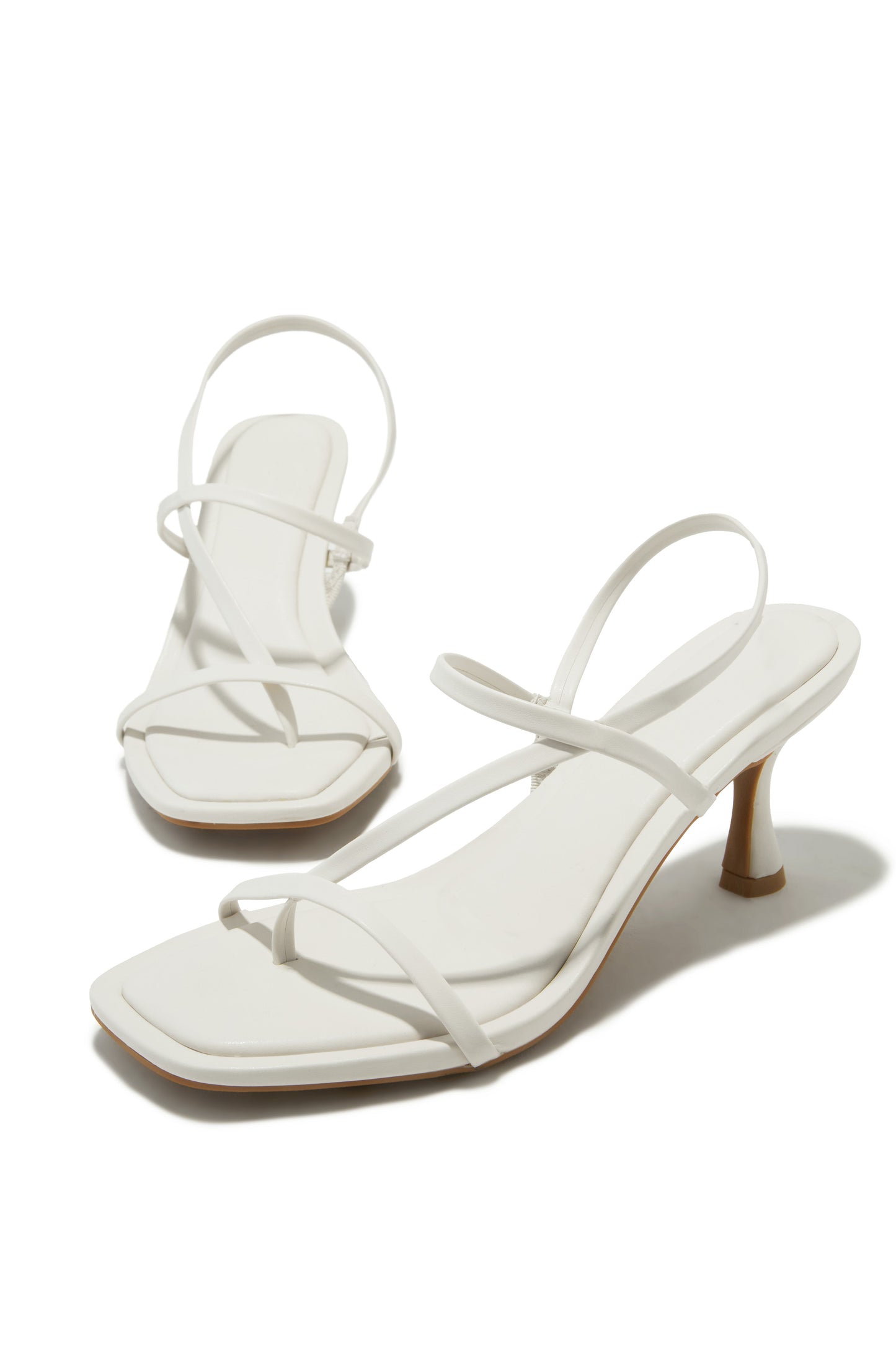 Elsie Slingback Mid Heels - Ivory
