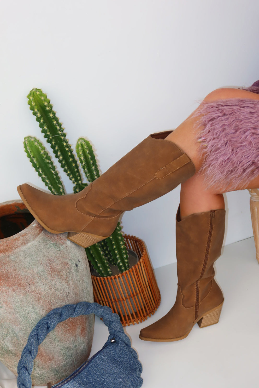 Festival Forever Cowgirl Boots - Tan