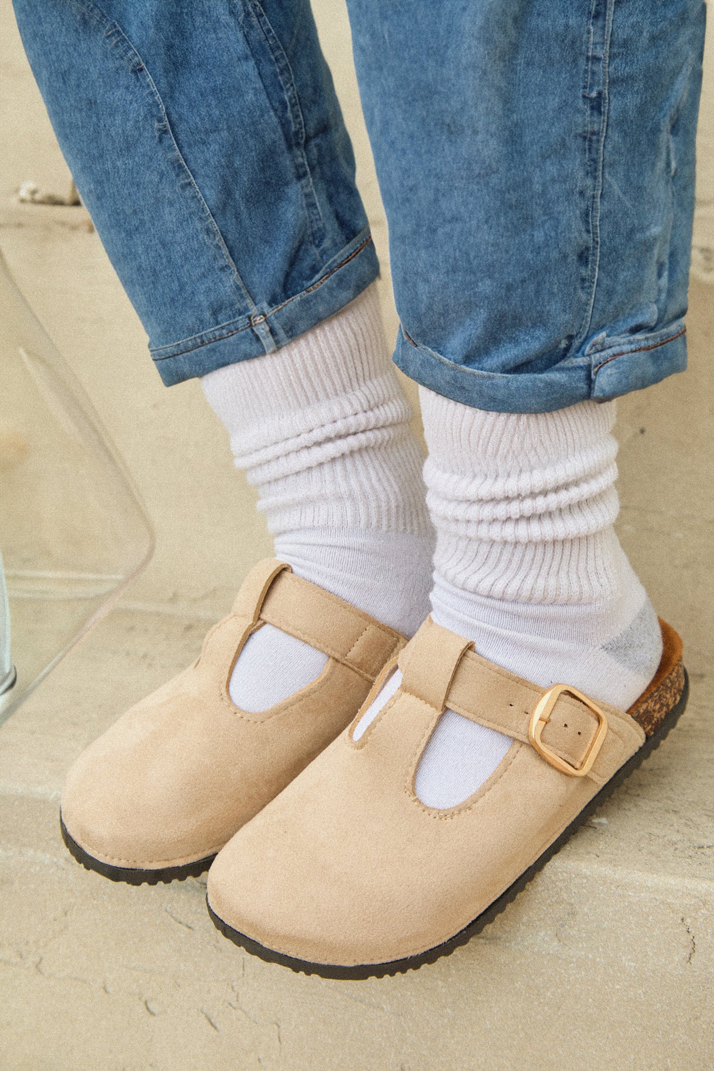 Forever Cozy Slip On Slides - Nude