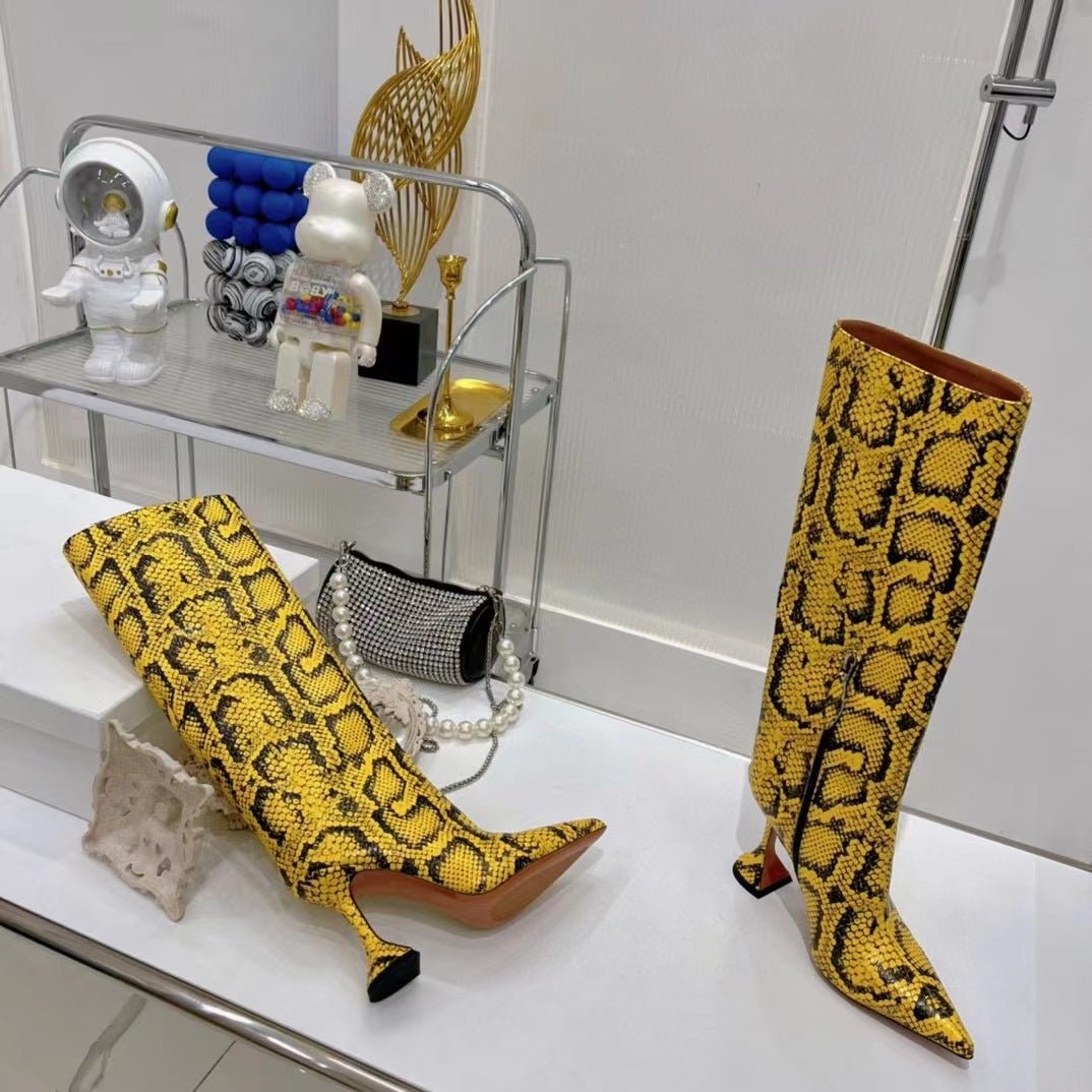 Goblet Heels Long Boots