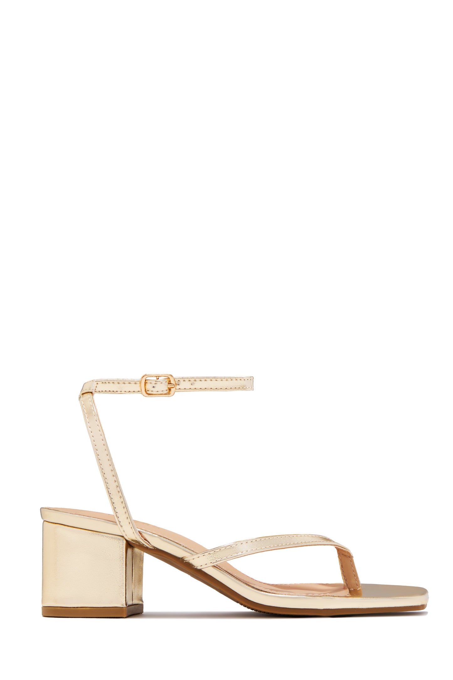 Letty Chunky Mid Heels - Gold