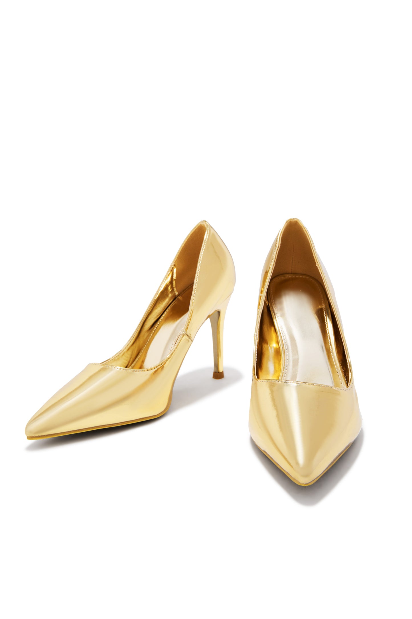 Kylan Heel Pumps - Gold