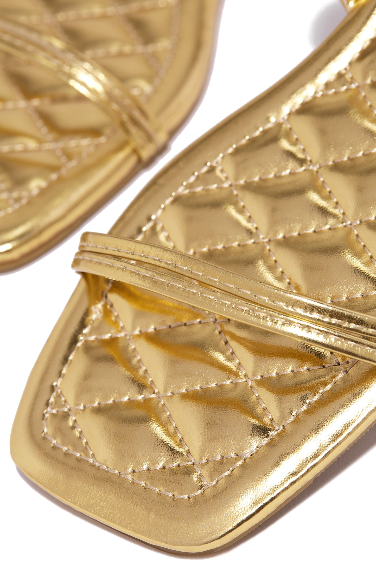 Wine & Dine Lace Up Sandals - Gold