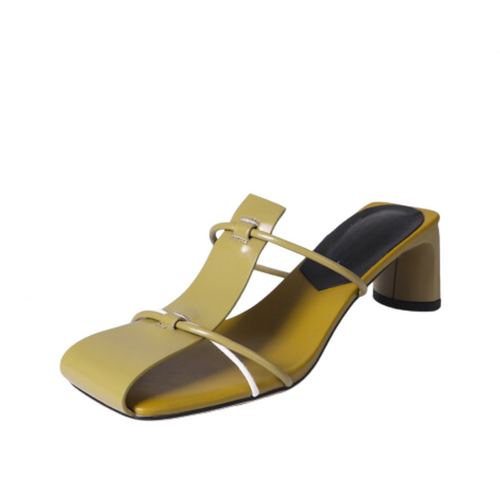 Casual Square Toe Block Heel Sandals