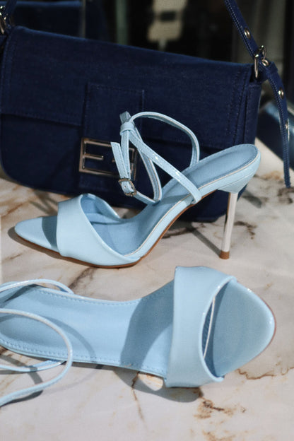 Irene Single Sole Heels - Blue