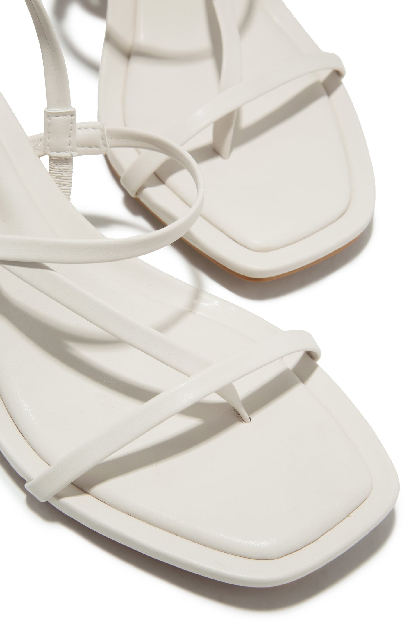 Elsie Slingback Mid Heels - Ivory