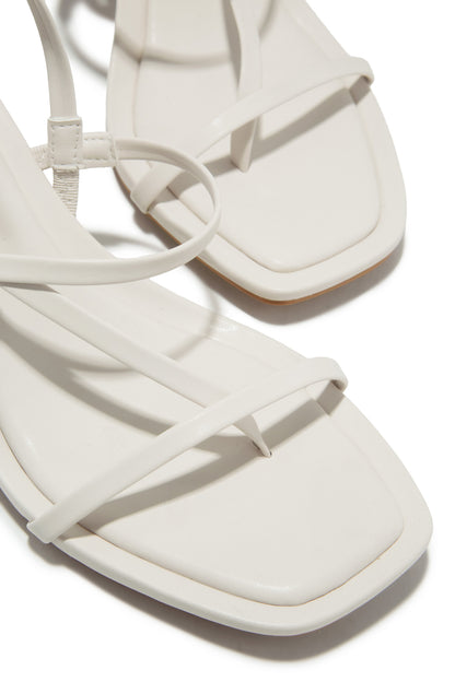 Elsie Slingback Mid Heels - Ivory