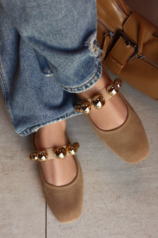 Kimberly Ballet Flats - Nude