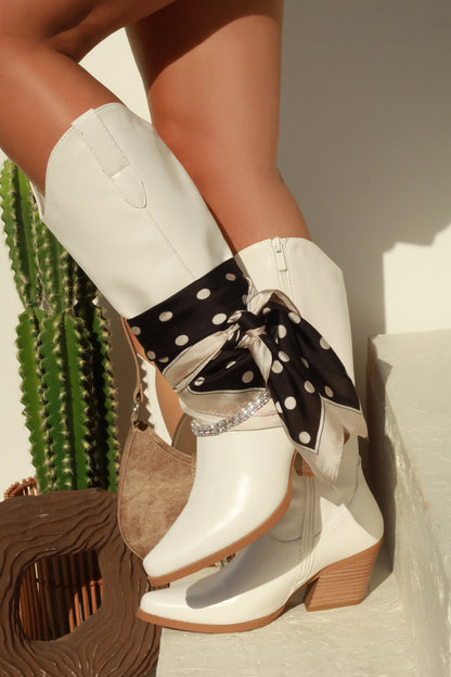 Festival Forever Cowgirl Boots - White